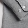 Camisa masculina de manga comprida, cor sólida, botão, cardigan, lapela, casual, camisa de primavera para trabalho