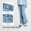 Balabala Girls' High-Waist Flared Denim Jeans