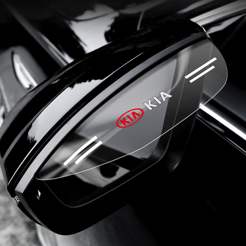2026 Hot Car Sticker 2Pcs Car Rear View Mirror Sticker Rain Shield Shade Cover Decoration For KIA EV6 Stinger RIO Sorento Picant