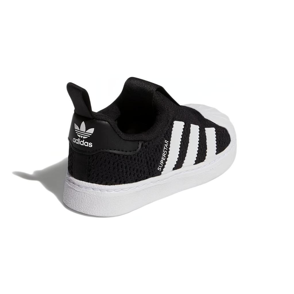 adidas Originals SUPERSTAR 360 Casual Low Top Kids' Skateboarding Shoes Black White Children Aged 3 7 Years Old GX3227
