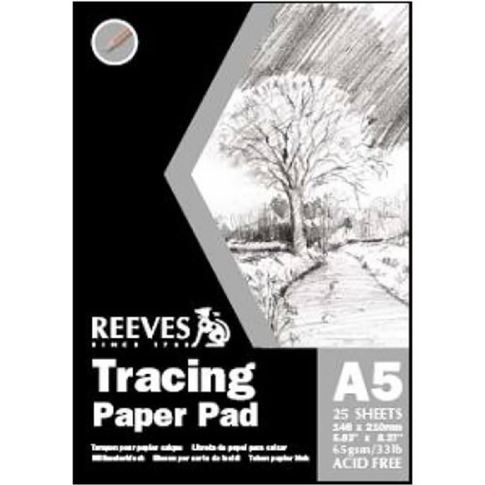 Reeves Transparentpapierblock 25 Blatt 65 g/m² (A5)