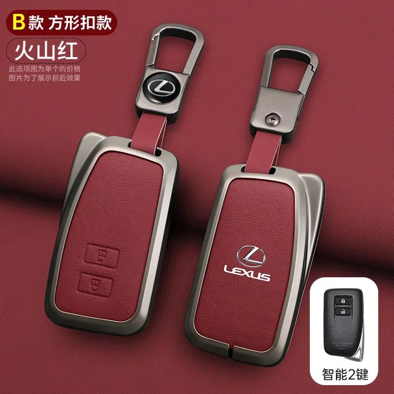 Leather Car Key Case Cover for Lexus NX 200 NX300H RX 350 450H ES 350 ES 300h 2 3 4 Buttons Key Auto Accessories Holder Keychain