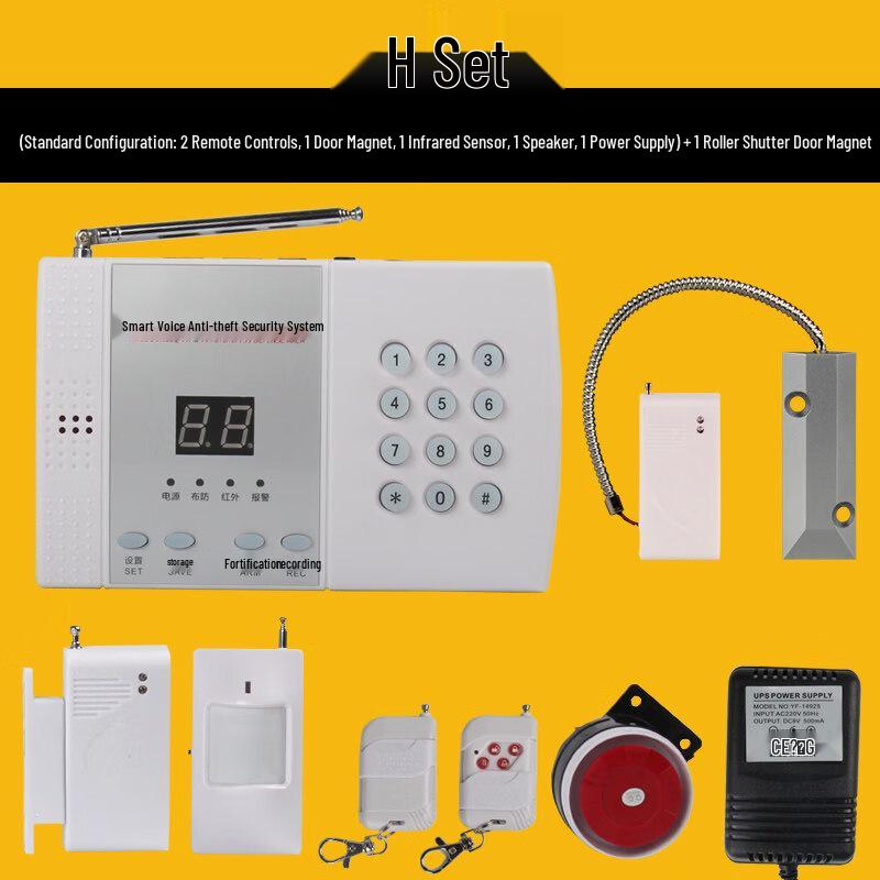 Wireless Smart Home Anti-Theft Alarm System CN plug (adapter included)