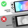 Not the Main Unit Back Plate for eXtremeRate Switch OLED Compatible Back Plate PC Switch Back Switch Compatible with Switch OLED Joycon Handheld