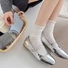 Female Spring and Autumn Sweet Stereo Dark Grain Bowtie Curled Edge Boneless Tube Pile Socks