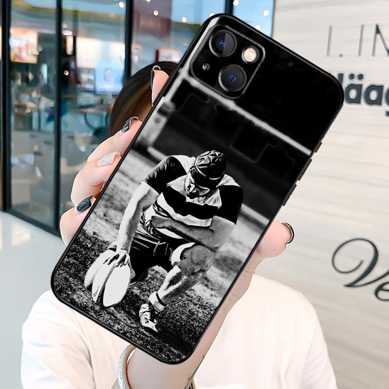 Rugby Ball Funda For iPhone 13 14 15 16 Pro Max 11 14 15 16 Pro Max XR Plus X XS Max 12 Mini Covers Coque