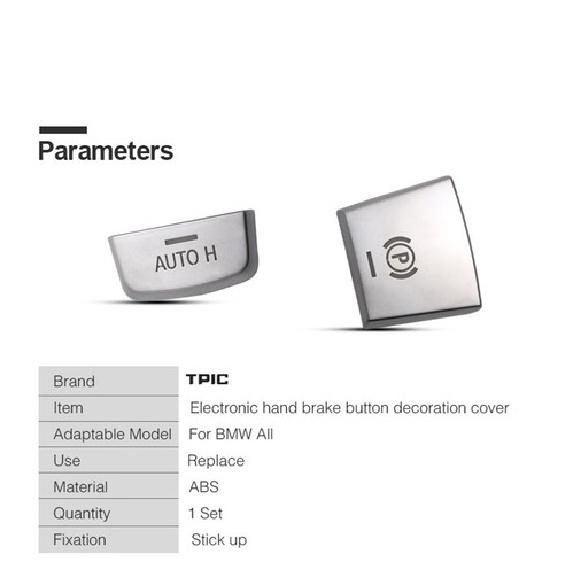 Car Electronic Handbrake Auto H Button Decorative Frame Fit For BMW F Chassis TS