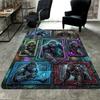 Gorilla Frames Cyborg Theme Pattern Rug Floor Mat for Living Room or Bedroom Soft and Comfortable Carpet a Gift for Birthday and Holiday.