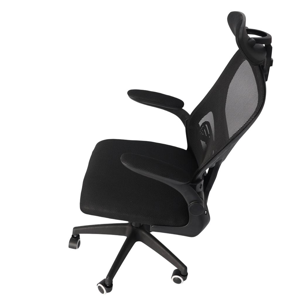 Office Chair Mesh High Back Desk Chair with Lumbar Support 3D Headrest 90 Degree Rotating Armrests Wheels Comfortable