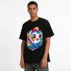 Cute Big-Eyed Colorful Fish Print Casual Unisex T-Shirt Pure cotton T-shirt