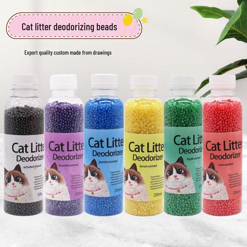 Kočičí stelivo s aktivním uhlím pro kontrolu zápachu, deodorizační perličky