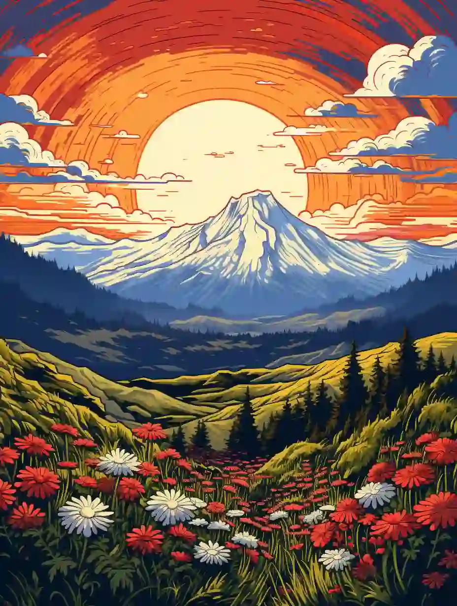 

Sunset Diamond Embroidery Mountain Landscape Rhinestones Picture Painting River DIY Mosaic New Arrival Wall Decor Full Round 20x30CM