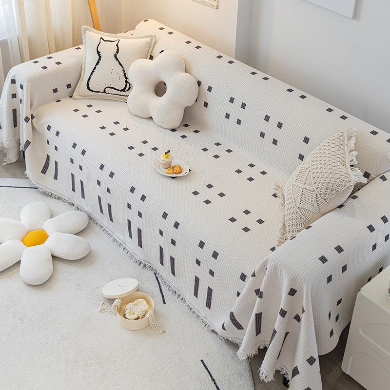 Sofa Cover Cloth Four Seasons Universal Anti-Scratching Living Room Sofa Cover Cover Cloth Simple Modern Universal Cover Blanket