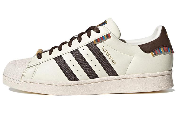 

Adidas Originals SUPERSTAR Skateboard Shoes Unisex Low Top Ecru/Brown GY2524 47⅓