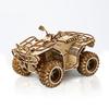 Hallisun 3D Wooden Puzzle for Adults Assembly 3D Beach Buggy Car Moving Mechanical Craft DIY Mechanical Wood Puzzle Toy Hobby Christmas Day Vintage