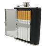 Cigarette Case 5/6oz Stainless Steel Hip Flask Wine Liquor Alcohol Drinkware