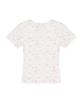 Nigaennikol Floral Half Sleeve Top_White