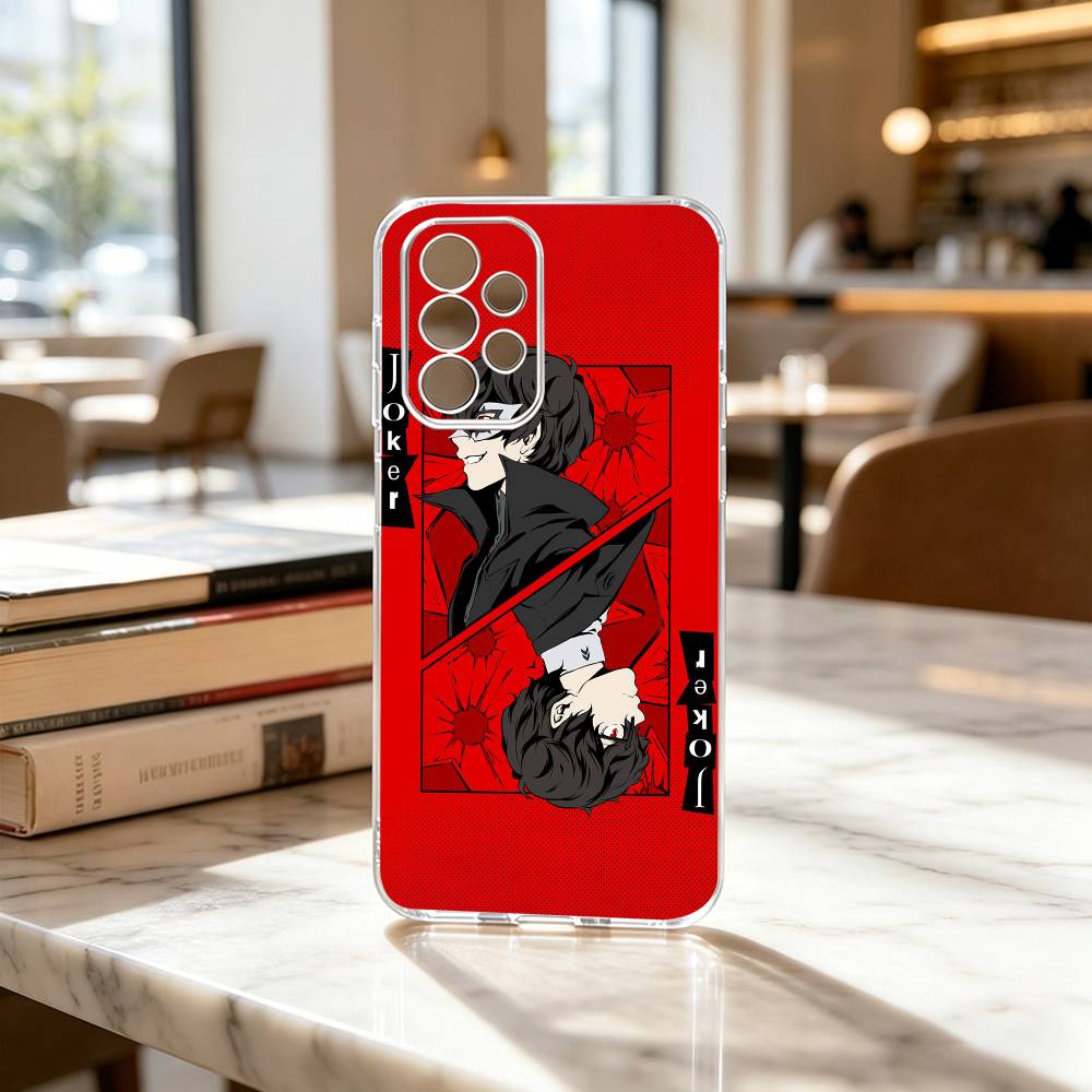 Persona-A Yu Narukami Ren Amamiya Game Phone Case Transparent Silicone Soft For SamsungS25,S24,S21,S22,S23,S30,Ultra,S20,Plus,Fe
