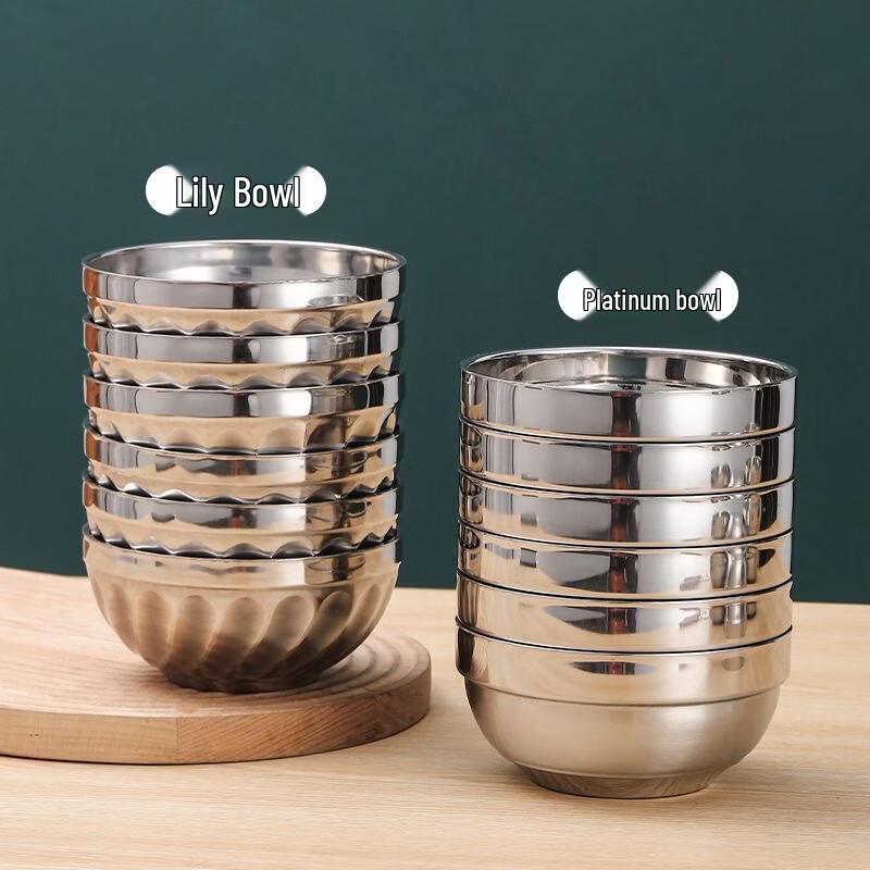 

Handun 304/201 Stainless Steel Dinner Bowls