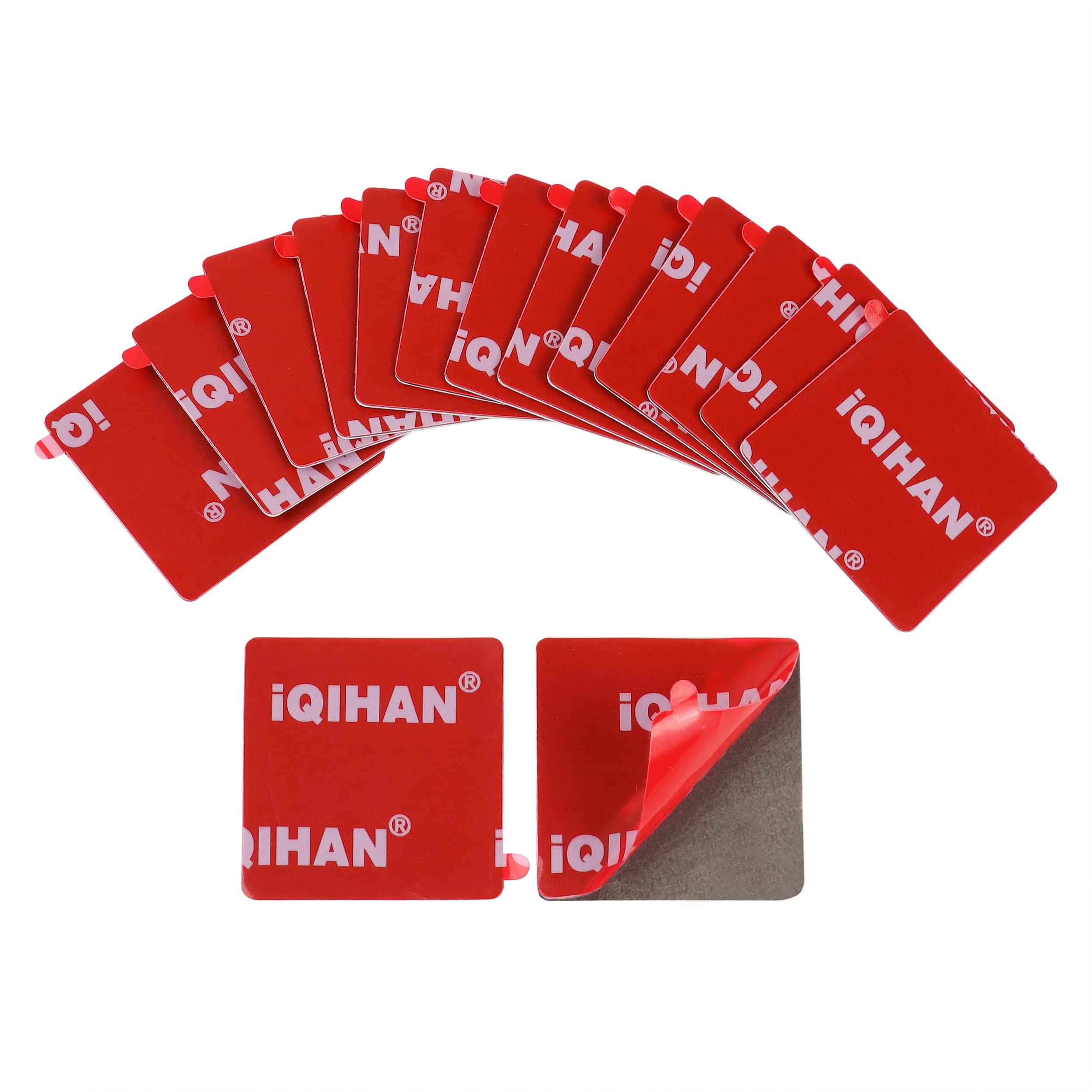 iQIHAN Removable Double-Sided Tape, Super Strong, High Viscosity, Suction Cup 40mmx40mmx0.8mm