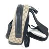 GUCCI 429020 GG Supreme bag logo Backpack Beige/Black
