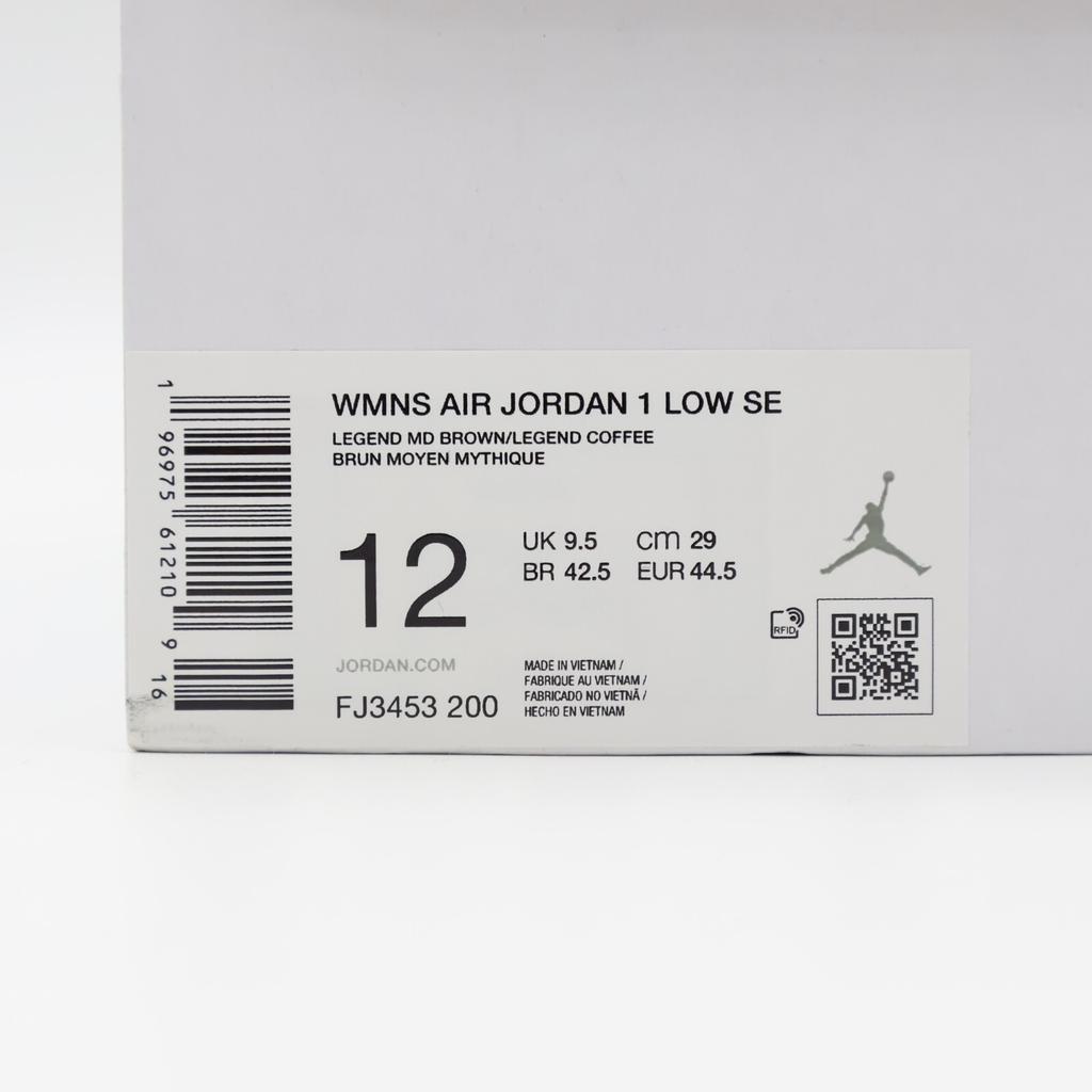 FJ3453-200 Nike Air Jordan 1 Low SE Legend Medium Brown Sail Legend (Women's)