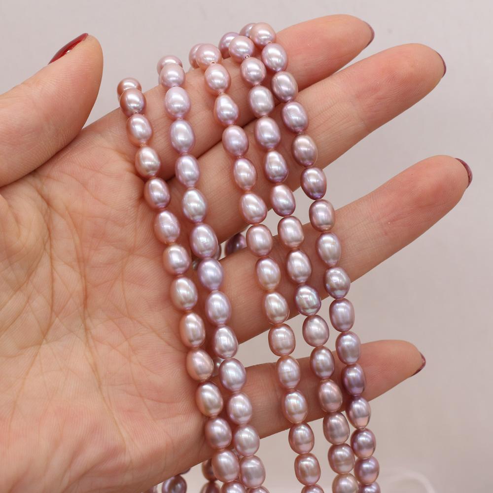 1 Sträng DIY Risformade Pärlor 2-7mm För Smyckestillverkning DIY Halsband Armband Örhängen Tillbehör Kedja 36cm