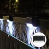 Warmweiße LED-Solar-Stufenlampe, Weg- und Treppen-Außengartenbeleuchtung, wasserdichte Balkon-Lichtdekoration für Terrassen-Treppenzaun-Licht