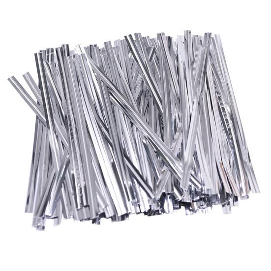 

760 шт. мешок для выпечки с завязками, упаковочная веревка, сумка для хранения десерта, упаковочный ремень серебряный