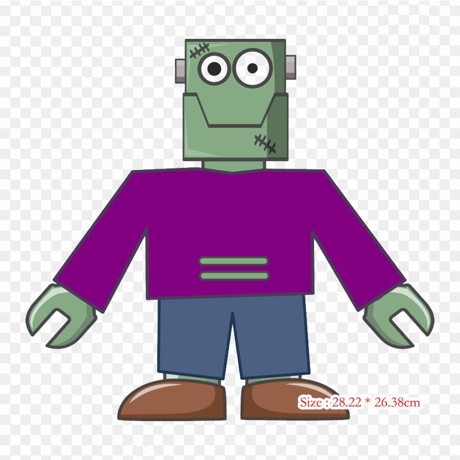 Frankenstein 'S Iron on Heat Transfer Printing Vinyl Patches Sticker for Clothes DIY Appliques Washable Patches