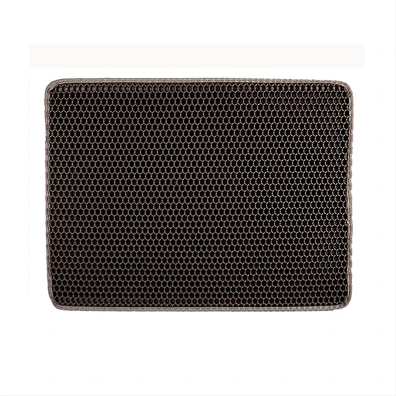 

Коврик для кошачьего туалета, двухслойный, водонепроницаемый, устойчивый к мочеиспусканию, коврик-ловушка для кошачьих когтей, большой коврик для ног, легко моющийся, нескользящий коврик для унитаза 30cmX30cm серый