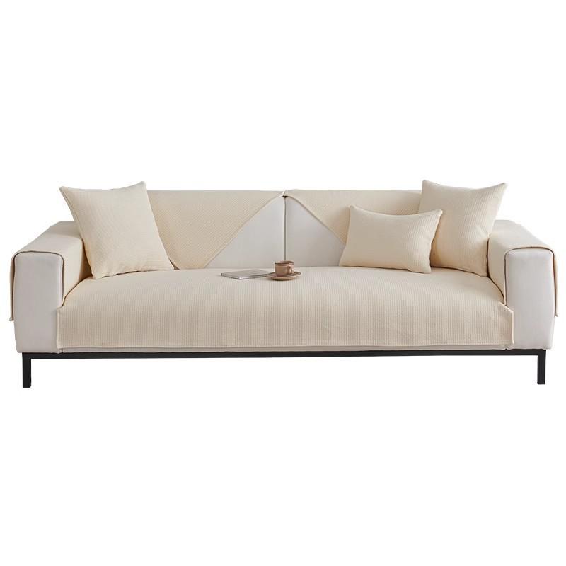 Japanese Cotton And Linen Sofa Cushion, Simple Modern Sofa Cover, Non-Slip Seat Cushion, Universal Cover For All Seasons, Linen Weaving