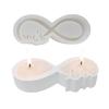 Candle Holder Castings Molds Ribbon Love Candlesticks Silicone Molds Soap Molds