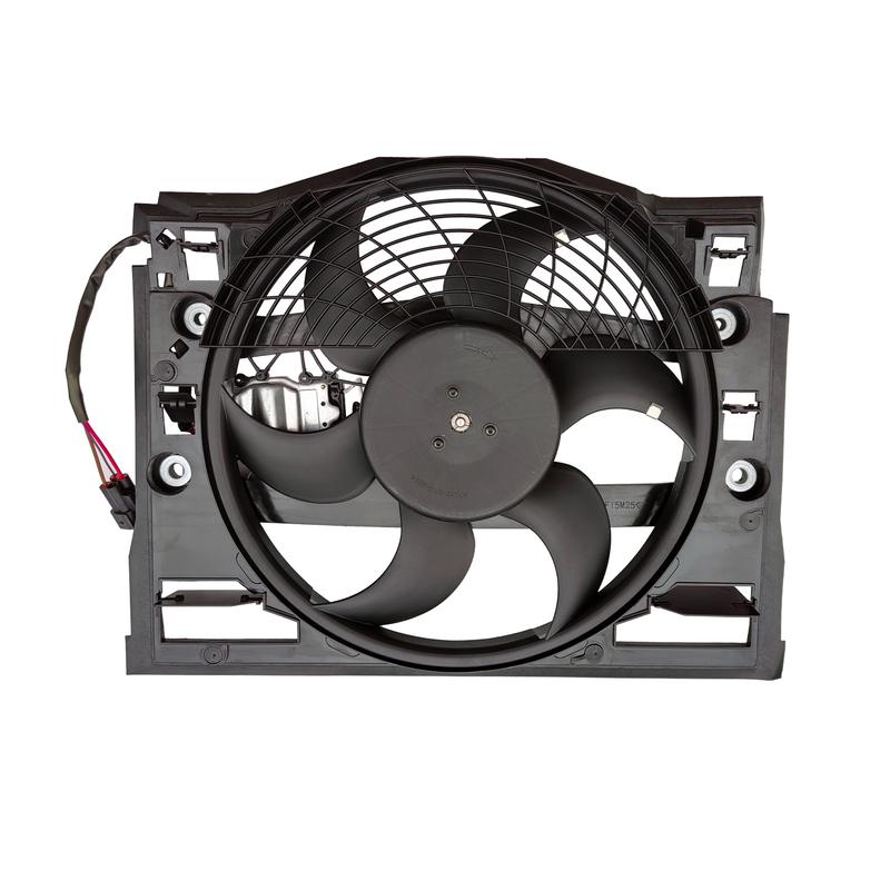 AC Condenser Cooling Fan Assembly For 99-06 BMW 3 Series E46 320i 323i 325i 325Ci 325xi 328i 330i 330Ci 3.0L 64546988913 HANSBET