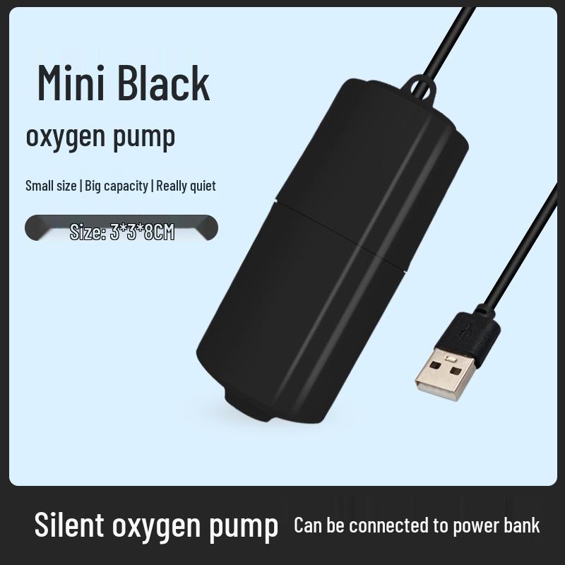 Ultra-Silent USB Portable Oxygen Pump for Fish Tanks & Aquariums