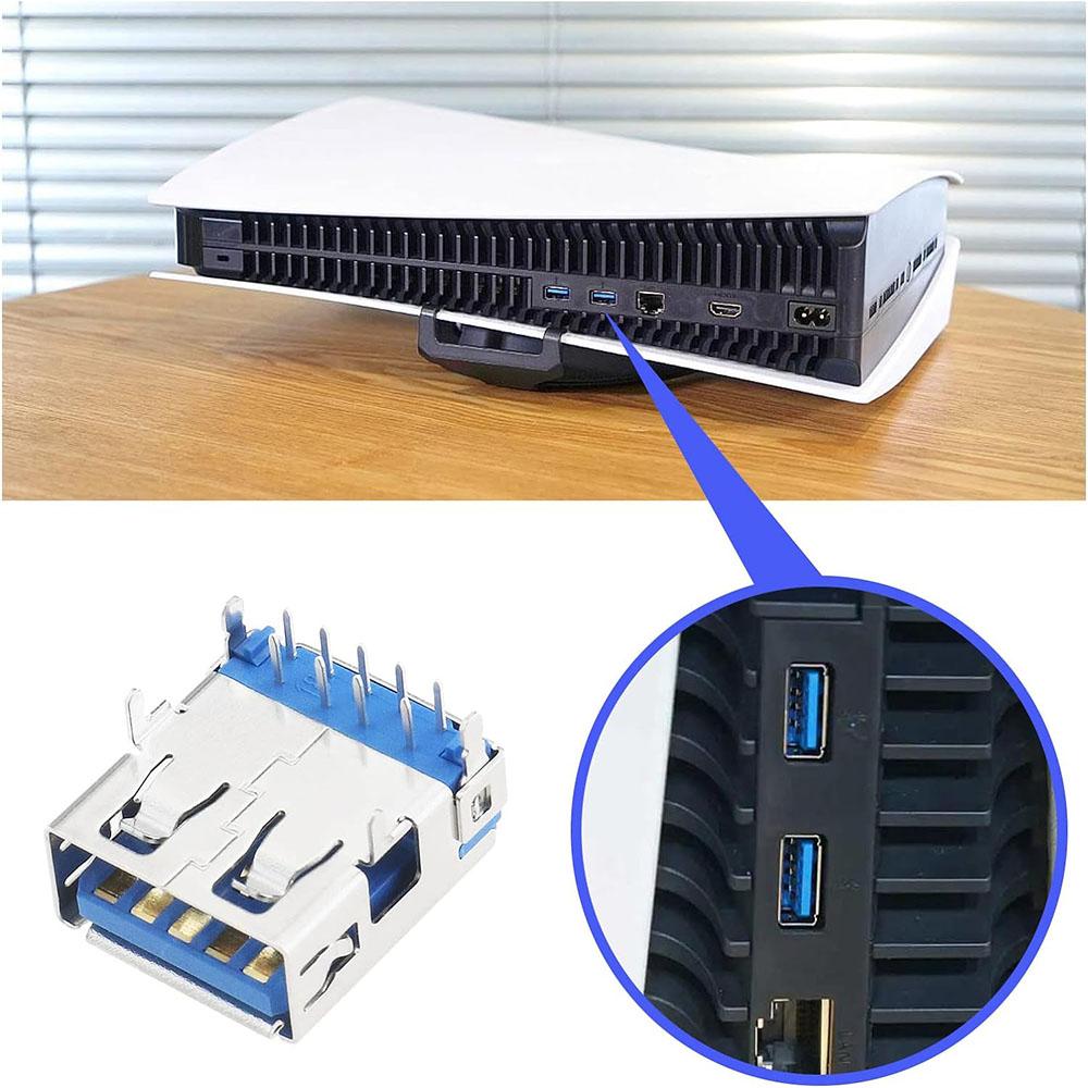 

Порт USB3.0 типа A сзади Супер интерфейсный разъем для консоли Playstation 5