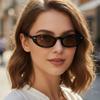 Women's sunglasses - unisex retro small frame cat eye sunglasses