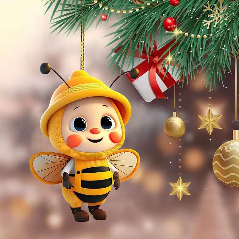 

Adorable Bee Car Mirror Hanging Ornament & Christmas Tree Decoration