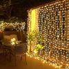 USB LED Fairy Curtain String Lights with Remote & 8 Modes for Christmas, Weddings, & Parties