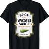 Spicy Wasabi Sauce Halloween Costume Couple Condiments T-Shirt,Comfortable Pure Cotton