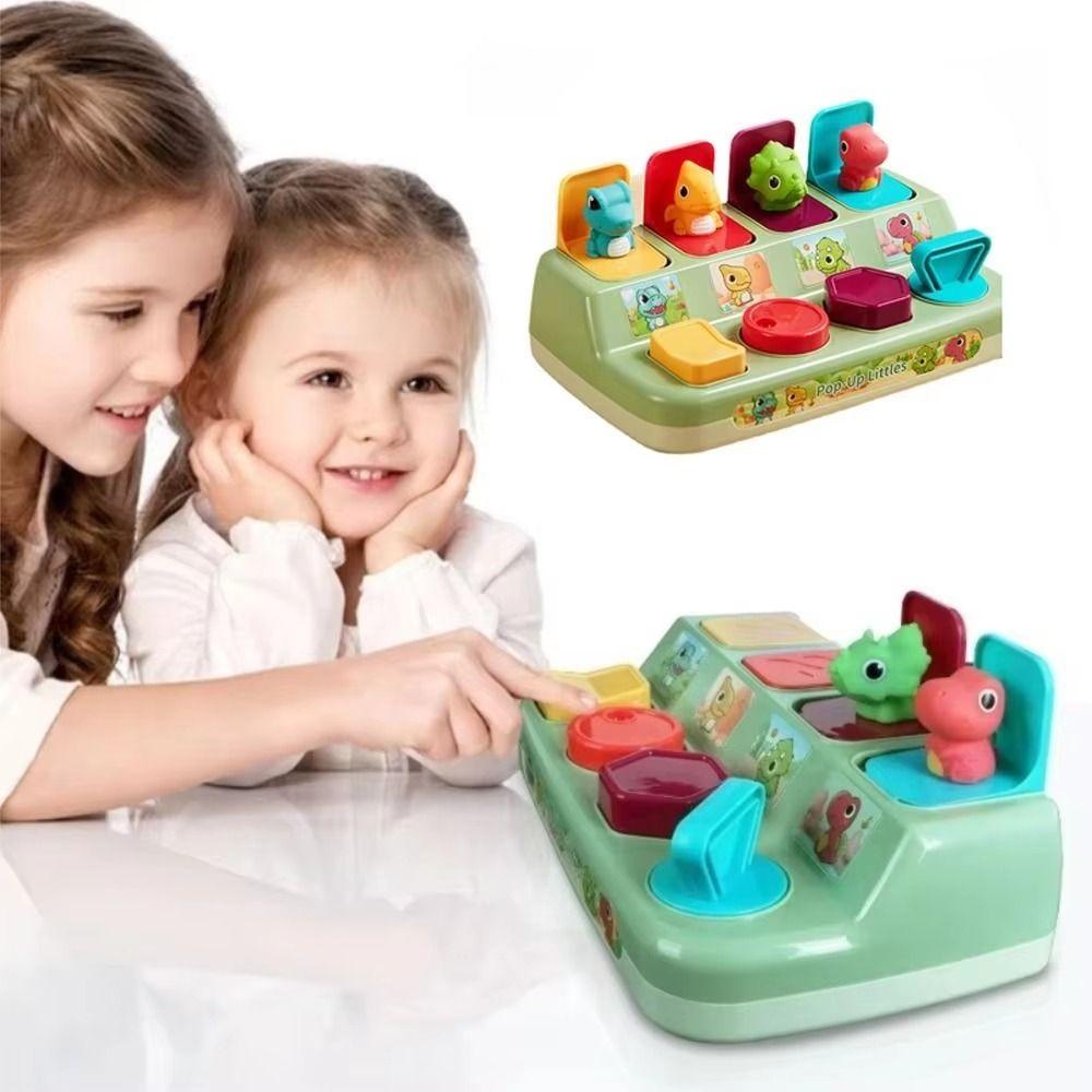 Montessori Interactive Animal Toy Box Cartoon Animals Activity Pop Up Toy  Kids Gifts