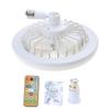 Für Smart Deckenventilator LED Lampe Elektroventilator mit Fernbedienung B22 bis E27 Conve