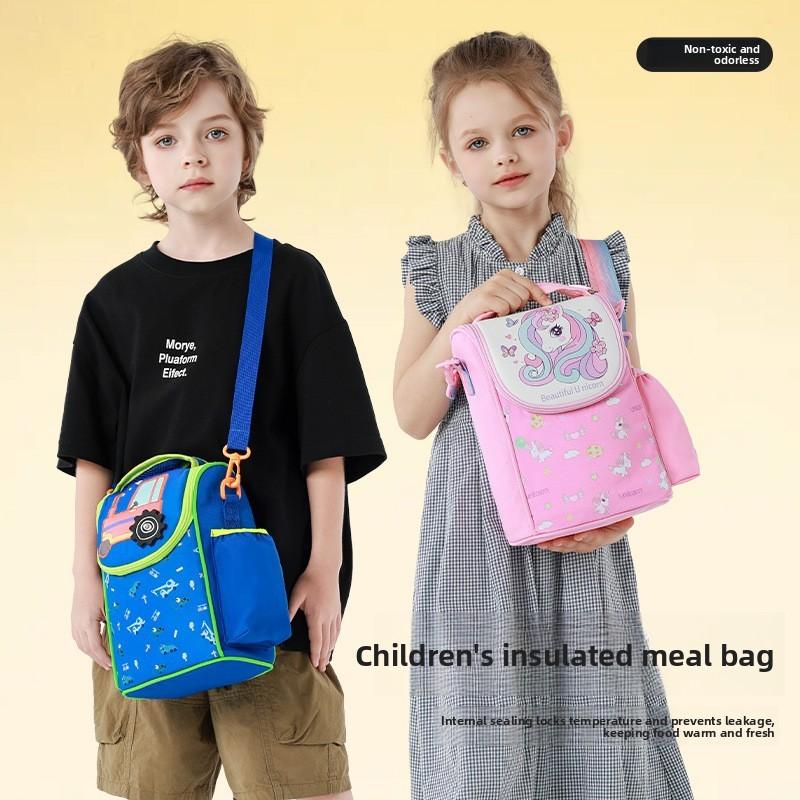 Sac à lunch isotherme pour enfants Licorne en tissu Oxford pour l'école