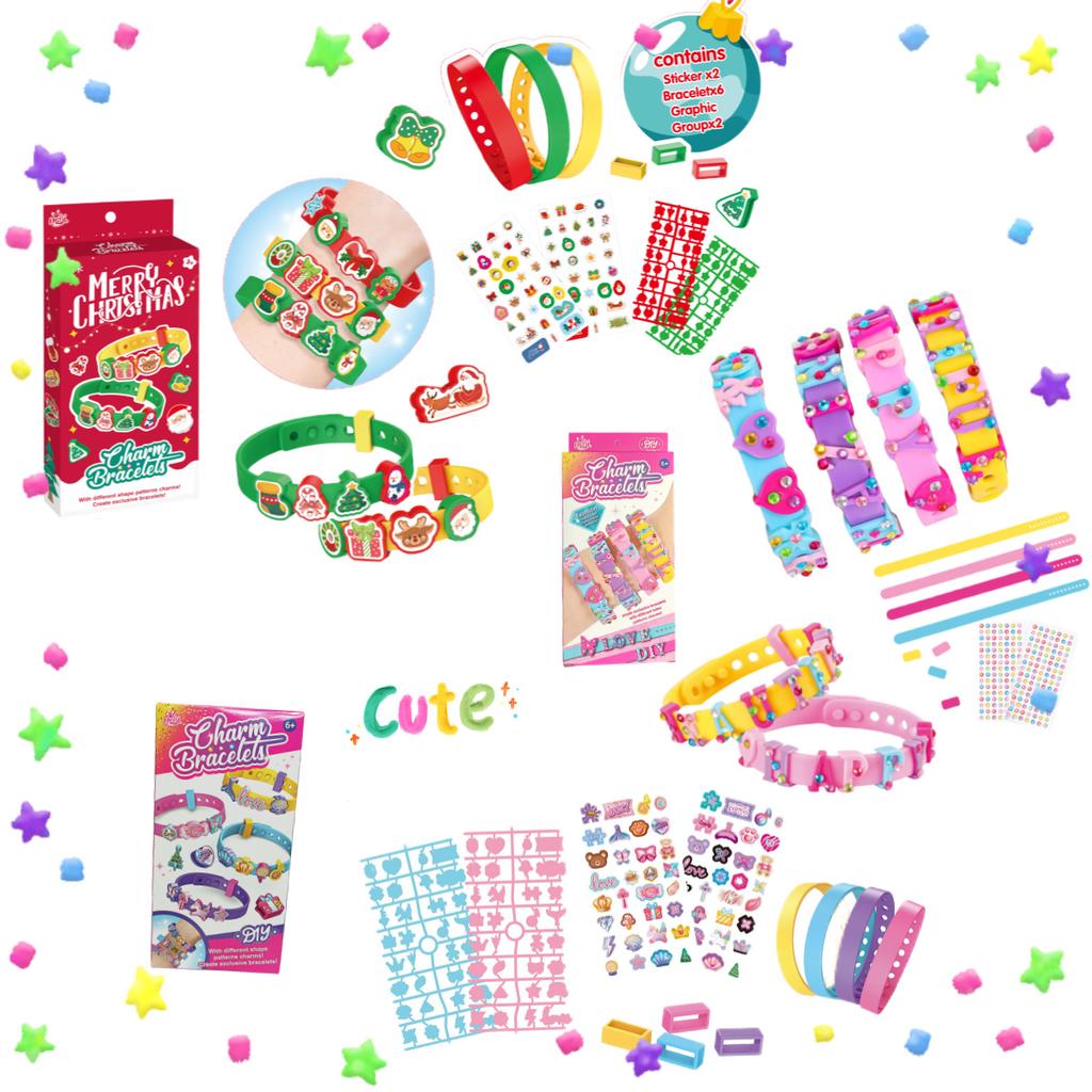 Fun Beaded Bracelet Toys for Girls DIY Craft Kit Handmade Gift for Kids