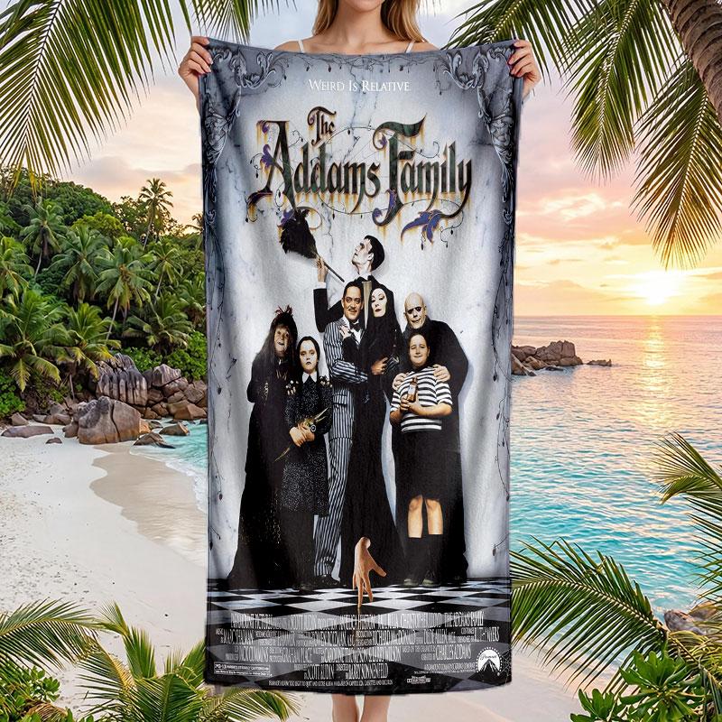 Large Beach Towel Quick Dry Absorbent Towel For Beach IndoorThe Addams Family