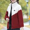 Autumn and Winter Plus Velvet Padded Imitation Lambswool Coat Middle-aged and Old Women Western-style Granular Velvet Coat Cotton-padded Coat