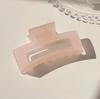 Korean Frosted Large Claw Clip - Elegant Shark Hair Accessory for Women's Updos