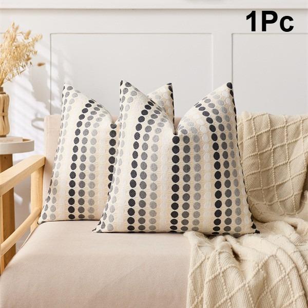 1Pc Modern Nordic Polka Dot Throw Pillow Cover Lightweight Luxury Woven Cushion for Living Room Cojines Decorativos Para Sofá