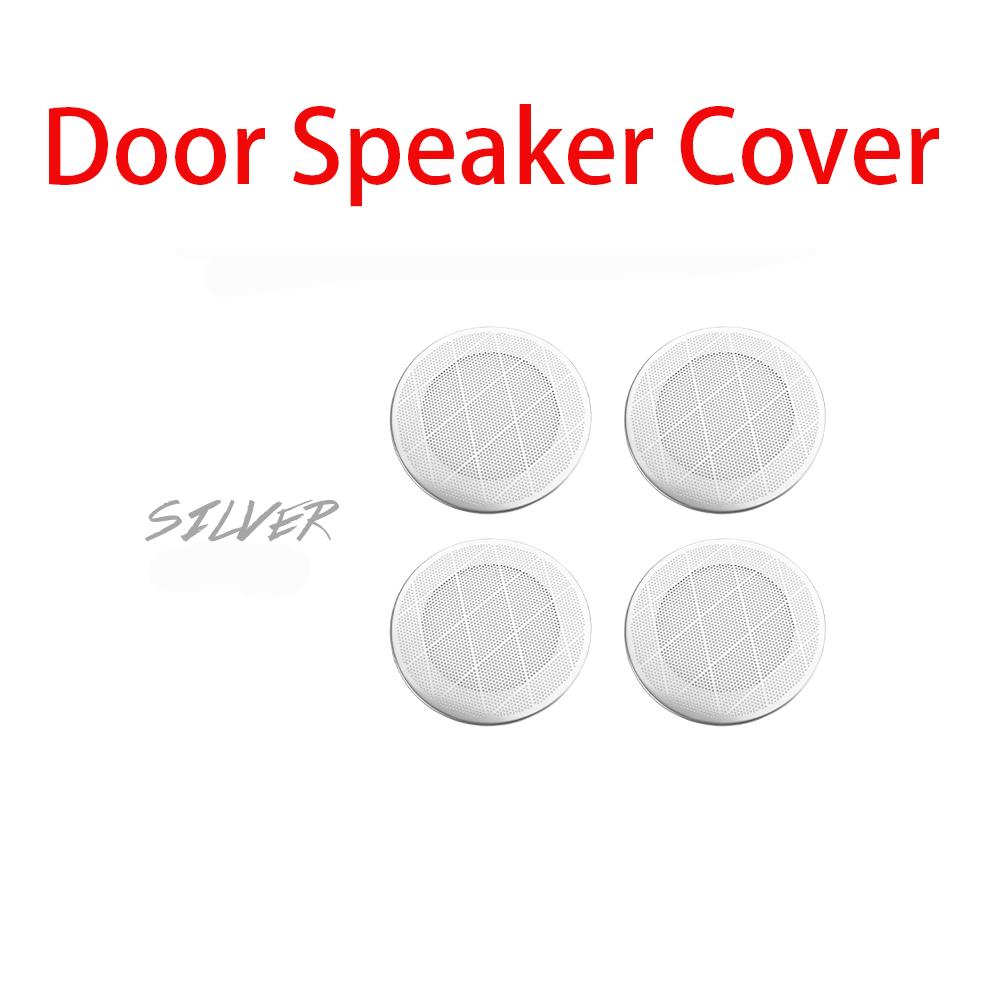 Car Stainless Steel Material Interior Door Tweeter Speaker Protective Covers For Genesis G80 RG3 -2025 LHD/RHD Accessories