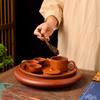 Hand-pulled cinnamon pot to make tea, pure handmade purple clay pot household kung fu tea set